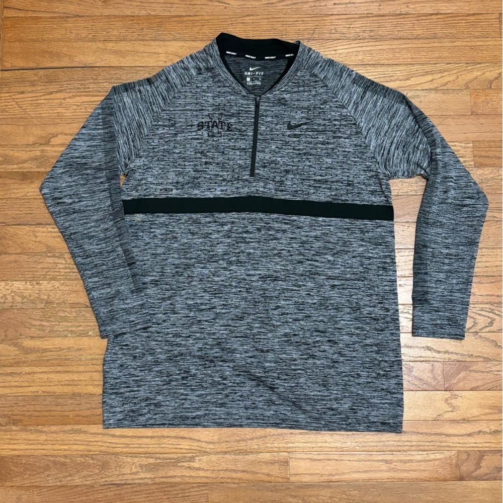 Men's Iowa State Nike Golf Dri-Fit Pullover Dark Gray/Heather | Size XL